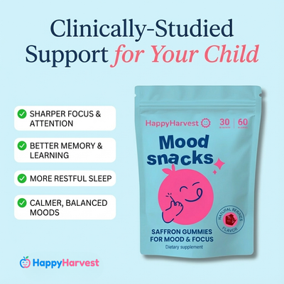 HappyHarvest™ Saffron Gummies - Natural Support for Kids