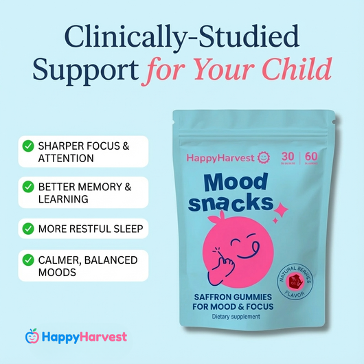 HappyHarvest™ Saffron Gummies - Natural Support for Kids