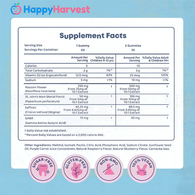 HappyHarvest™ Saffron Gummies - Natural Support for Kids